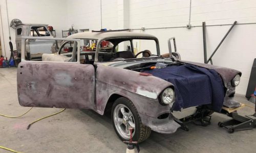 American Classic Restorations 55 chevy ready to paint